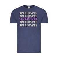 Vintage Denim wildcats football Vintage Tee - MaliasSmallBusiness