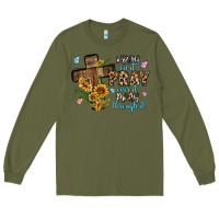 Army Green pray on it pray over it pray through it Long Sleeve Tee - MaliasSmallBusiness