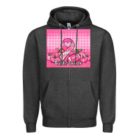 Charcoal Heather tackle cancer pumpkins football and ribbon Zipper Hoodie - Jasminsmagicworld