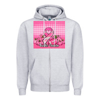 Heather Grey tackle cancer pumpkins football and ribbon Zipper Hoodie - Jasminsmagicworld