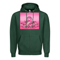 Sports Green tackle cancer pumpkins football and ribbon Zipper Hoodie - Jasminsmagicworld