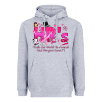 Heather Grey breast cancer hr human resources Heavyweight Hoodie - texasbilliewilder