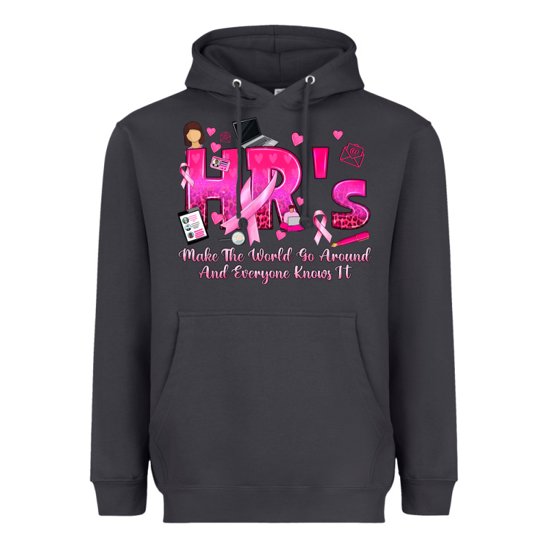Breast Cancer Hr Human Resources Heavyweight Hoodie by texasbilliewilder | Teevron