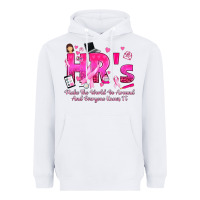 White breast cancer hr human resources Heavyweight Hoodie - texasbilliewilder