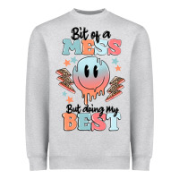 Heather Grey bit of a mess but doing my best Heavyweight Sweatshirt - MaliasSmallBusiness