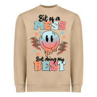 Mushroom bit of a mess but doing my best Heavyweight Sweatshirt - MaliasSmallBusiness