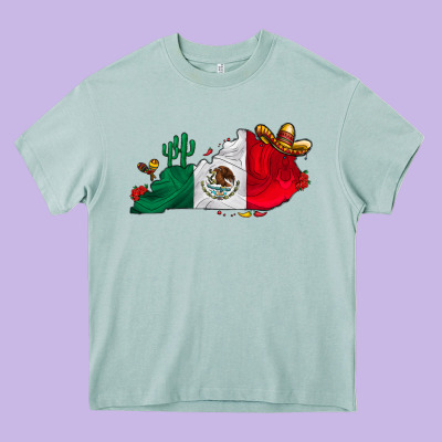 Mexica Kentucky Heavy Core Tee Designed By Cowhidedigitalart