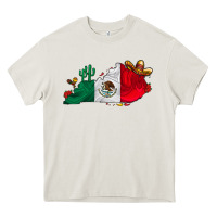 Cream mexica kentucky Heavy Core Tee - CowhideDigitalArt