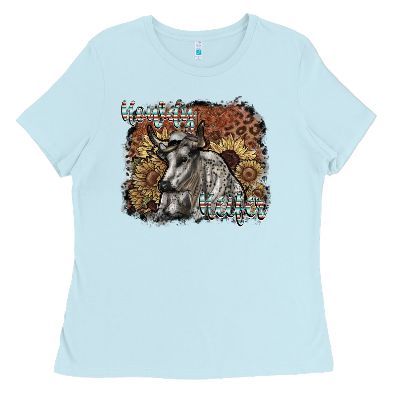 Howdy Heifer Ladies Tee by SublimationCraftShop | Teevron