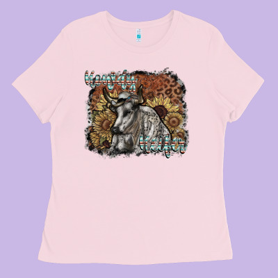 Howdy Heifer Ladies Tee Designed By Sublimationcraftshop
