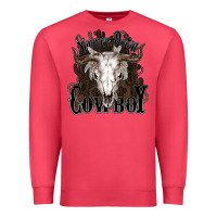 Cardinal Simmer down Cowboy Premium Sweatshirt - HowdyJamesFarm