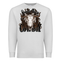Dove Grey Simmer down Cowboy Premium Sweatshirt - HowdyJamesFarm