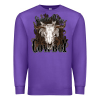 Purple Simmer down Cowboy Premium Sweatshirt - HowdyJamesFarm