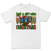 White just a girl who loves christmas Premium Tee - AdoDesignShop