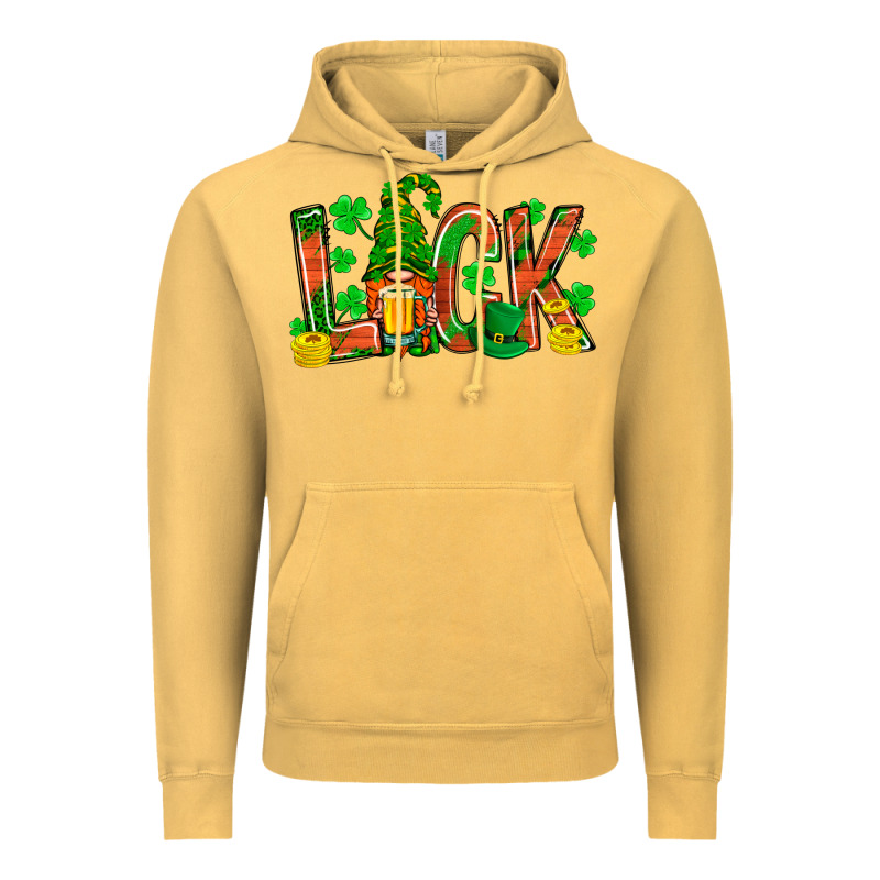 Luck With Gnome And Beer Vintage Hoodie by NancyCooperArtShop | Teevron