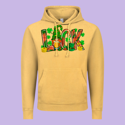 Luck With Gnome And Beer Vintage Hoodie Designed By Nancycooperartshop