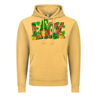 Vintage Mustard luck with gnome and beer Vintage Hoodie - NancyCooperArtShop