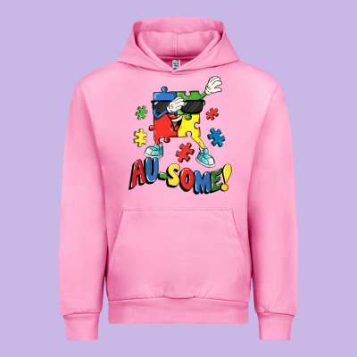 Au-some! Autism Puzzle Dabbing Urban Hoodie Designed By Fadigitalartstudio