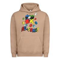 Pigment Burro Au-some! Autism puzzle dabbing Urban Hoodie - FaDigitalArtStudio