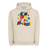 Pigment French Oak Au-some! Autism puzzle dabbing Urban Hoodie - FaDigitalArtStudio