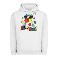 Pigment Lunar Rock Au-some! Autism puzzle dabbing Urban Hoodie - FaDigitalArtStudio
