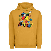 Pigment Peanut Butter Au-some! Autism puzzle dabbing Urban Hoodie - FaDigitalArtStudio
