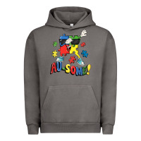 Pigment Tornado Au-some! Autism puzzle dabbing Urban Hoodie - FaDigitalArtStudio