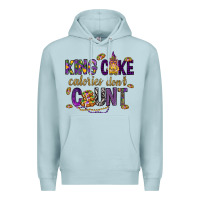 Blue Mist King cake calories don't count Premium Hoodie - HowdyJamesFarm