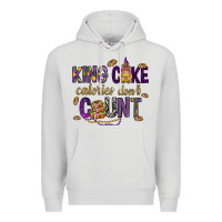 Dove Grey King cake calories don't count Premium Hoodie - HowdyJamesFarm