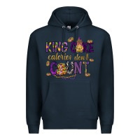 Navy King cake calories don't count Premium Hoodie - HowdyJamesFarm