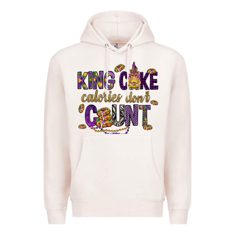 King Cake Calories Don't Count Premium Hoodie by HowdyJamesFarm | Teevron