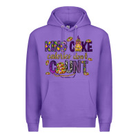 Purple King cake calories don't count Premium Hoodie - HowdyJamesFarm