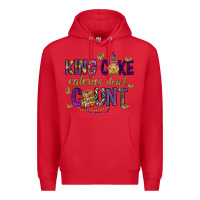 Red King cake calories don't count Premium Hoodie - HowdyJamesFarm