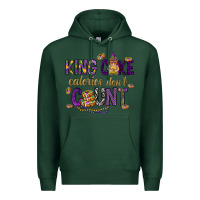 Sports Green King cake calories don't count Premium Hoodie - HowdyJamesFarm