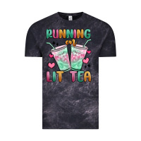 Cloud Black running on lit tea Vintage Tee - MaliasSmallBusiness