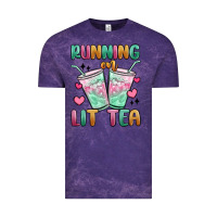 Cloud Purple running on lit tea Vintage Tee - MaliasSmallBusiness