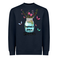 Navy grandma preview costom name Heavyweight Sweatshirt - MaliasSmallBusiness