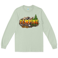 Matcha camping Long Sleeve Tee - NancyCooperArtShop