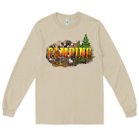 Mushroom camping Long Sleeve Tee - NancyCooperArtShop