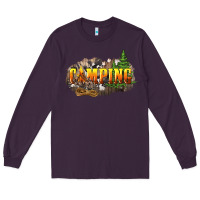 Plum camping Long Sleeve Tee - NancyCooperArtShop