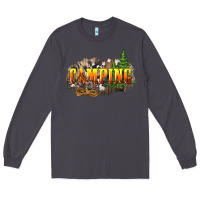 Smoke camping Long Sleeve Tee - NancyCooperArtShop
