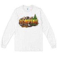 White camping Long Sleeve Tee - NancyCooperArtShop