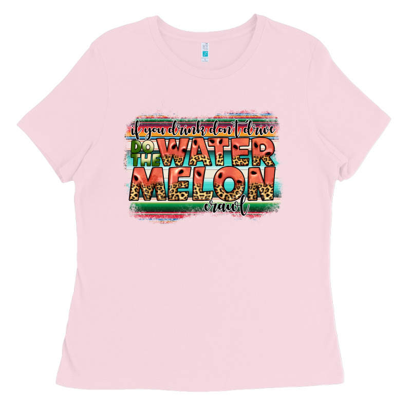 İf You Drink Don't Drive Do The Watermelon Crawl Ladies Tee by JahusDesignShop | Teevron