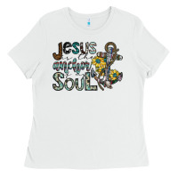 White jesus is the anchor of my soul Ladies Tee - SublimationCraftShop