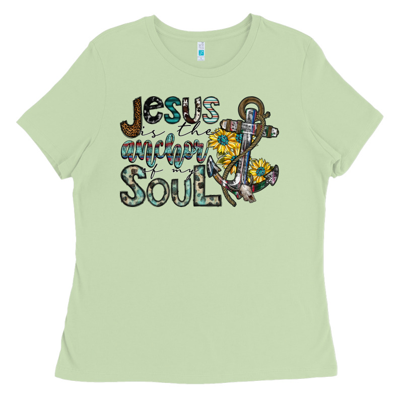Jesus Is The Anchor Of My Soul Ladies Tee by SublimationCraftShop | Teevron