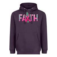 Plum Cancer Faith with gemstone Heavyweight Hoodie - NancyCooperArtShop