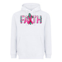 White Cancer Faith with gemstone Heavyweight Hoodie - NancyCooperArtShop