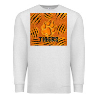 Oatmeal Heather tiger paws Premium Sweatshirt - TumblerDesignByShophia