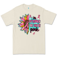 Bone sunflower in october we wear pink Premium Tee - AdoDesignShop