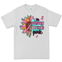 Dove Grey sunflower in october we wear pink Premium Tee - AdoDesignShop
